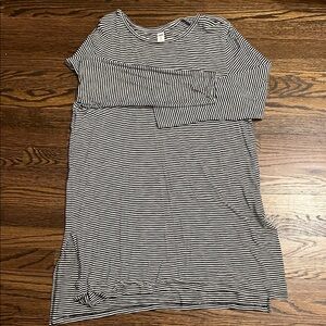 Old Navy Black and White Striped Top